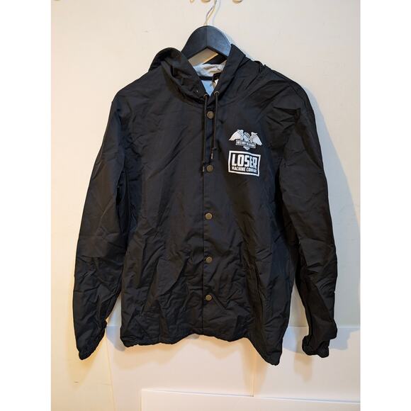 Loser Machine Company Destroy the Future Nylon Windbreaker Terminator Jacket LG - Picture 1 of 8